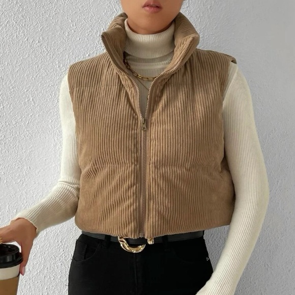Corduroy Puffer Vest - Picture 5 of 9